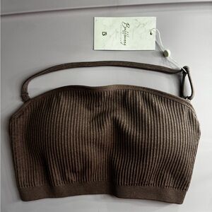 Matter Ribbed Bandeau Bra